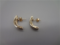 10k Gold and Tanzanite Post Earrings