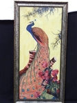 Hans H. Volck Original Oil on Canvas Peacock