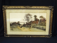 Early Dutch Hand Colored Etching: