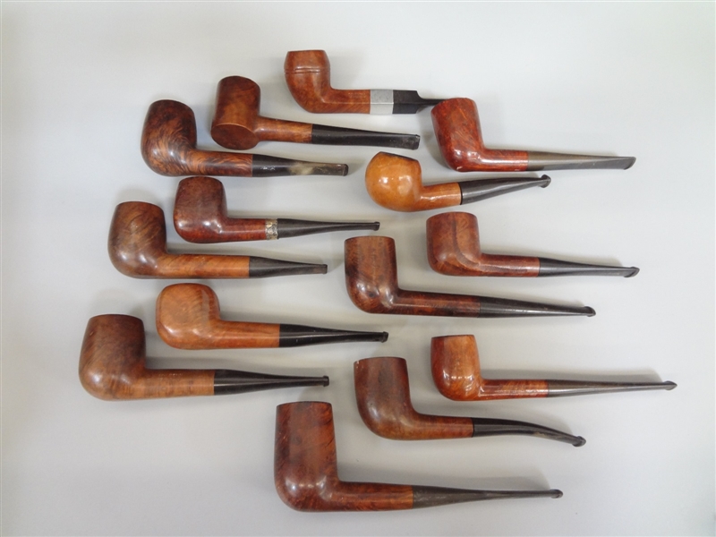 (14) Briar Smoking Pipes: Wm. Penn, Coventry, Stern Crest, Marxman, Others
