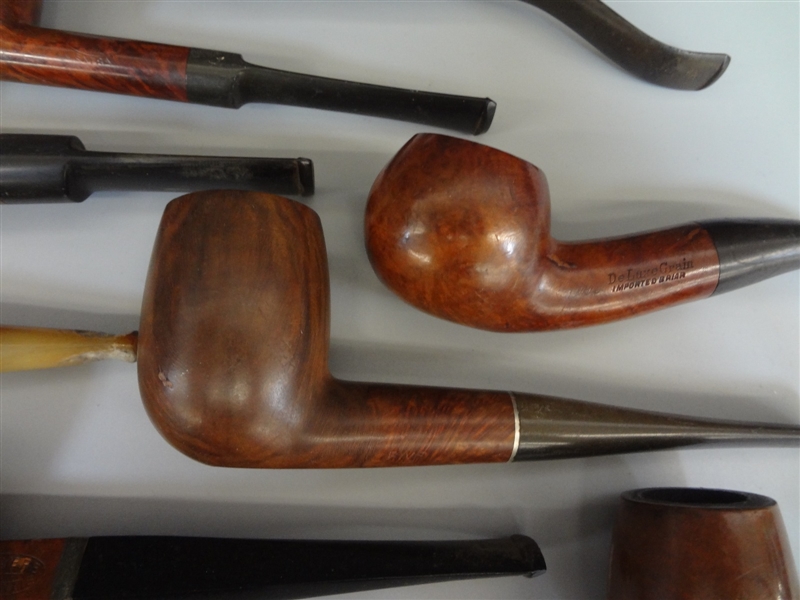 Lot Detail - (14) Briar Smoking Pipes: Hickok, Deluxe, Savinelli 