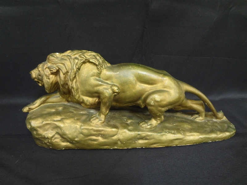 Isidore-Jules Bonheur Plaster Lion Sculpture