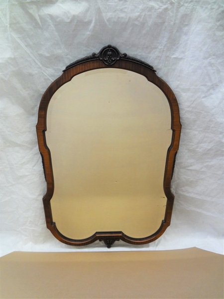 Pear Shaped Beveled Hallway Mirror