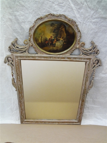 French Trumeau Hallway Mirror