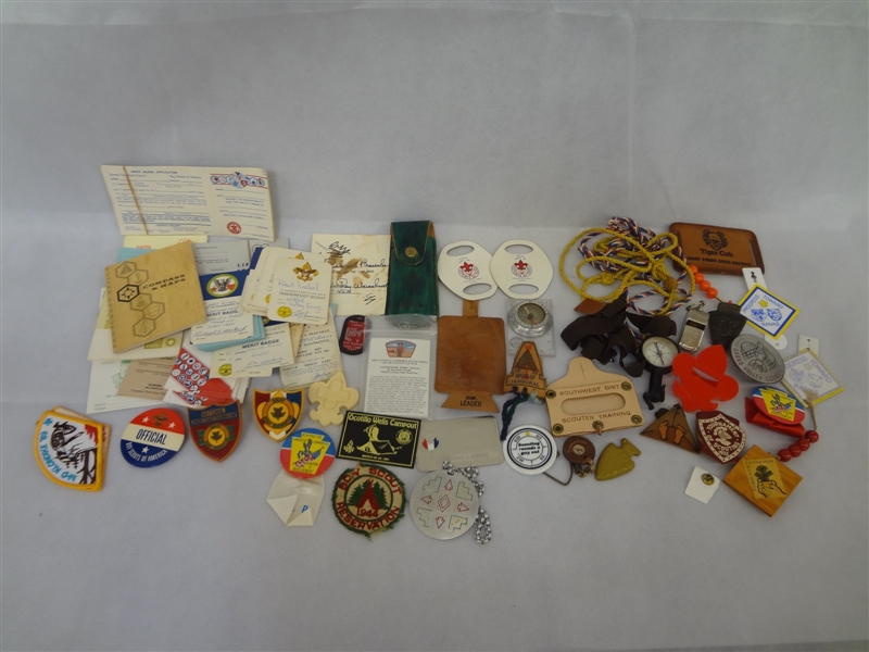 Collection of Boy Scout Paper, Badges, Medals and Other Items