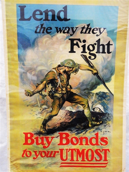 "Lend the Way They Fight" Edmund Marion Ashe World War I Bond Poster