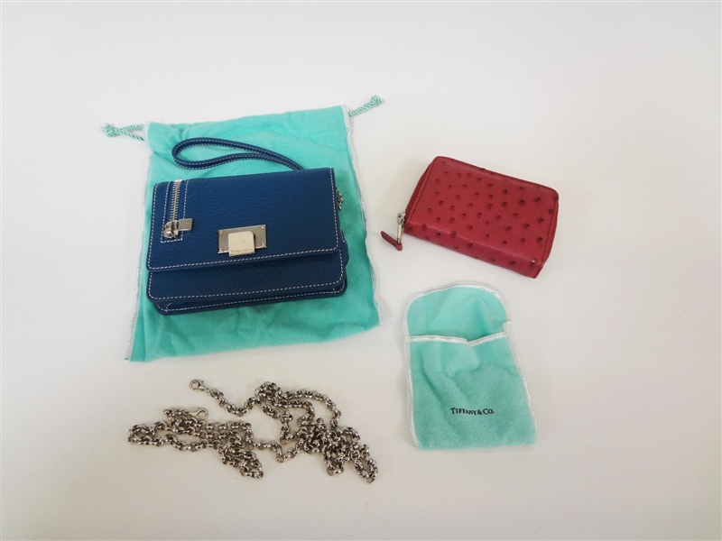 (2) Tiffany and Company Wallets With Purse Chain 