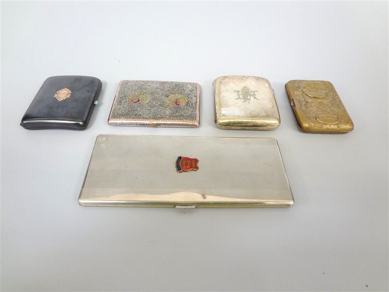 (5) Vintage Cigarettes Holders and Cases