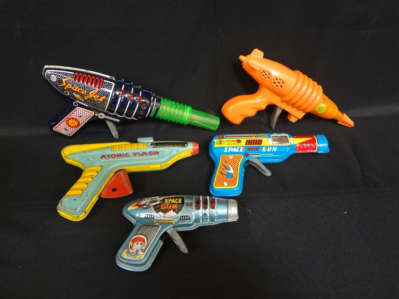 (5) Vintage Space Guns