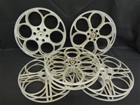 (5) Goldberg Bros. Denver Aluminum 35mm Film Reels
