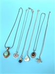 (6) Sterling Silver Necklaces and Pendants