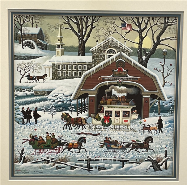 Charles Wysocki Signed Numbered Lithograph Unframed
