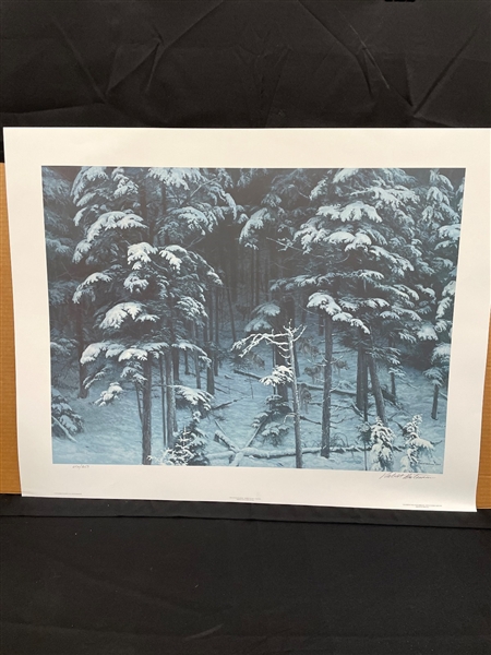 Robert Bateman "Descending Shadows-Timber Wolves" Signed and Numbered Lithograph