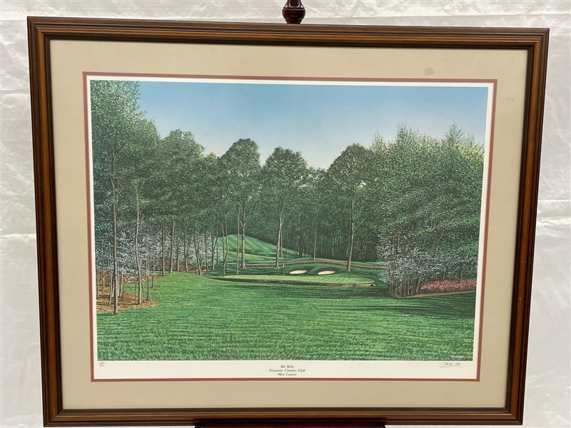 Michael Lane Signed and Numbered Lithograph "8th Hole Firestone CC"