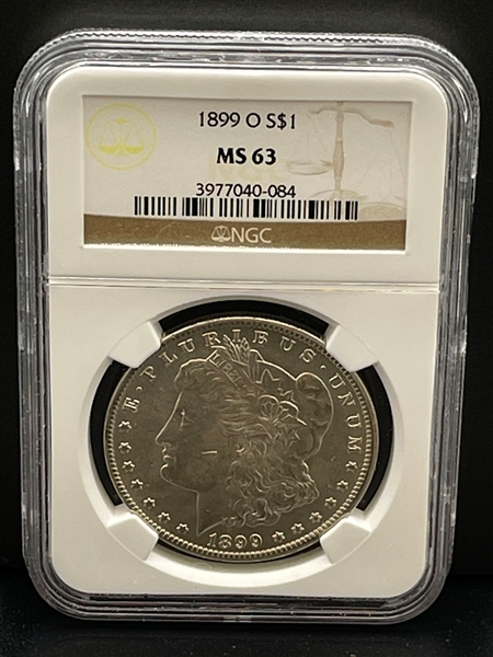 1899-O Morgan Silver Dollar NGC MS63