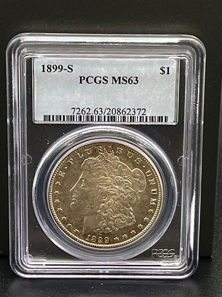 1899-S Morgan Silver Dollar Graded PCGS MS63