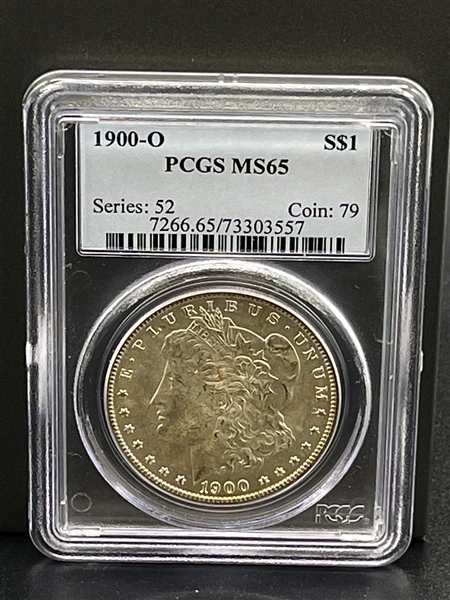 1900-O Morgan Silver Dollar Graded PCGS MS65