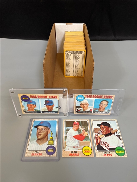1968 Topps Baseball Cards Partial Set 319/603