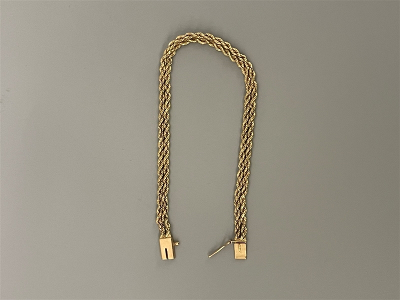 14k Yellow Gold Multi Rope Bracelet