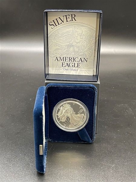 1999-P American Eagle One Ounce Silver Proof Coin In Presentation Box