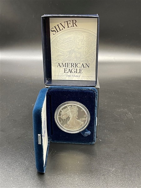 1998-P American Eagle One Ounce Silver Proof Coin In Presentation Box