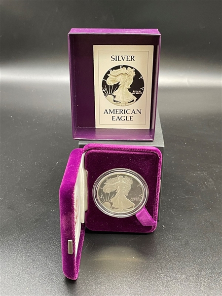 1986-S American Eagle One Ounce Silver Proof Coin In Presentation Box
