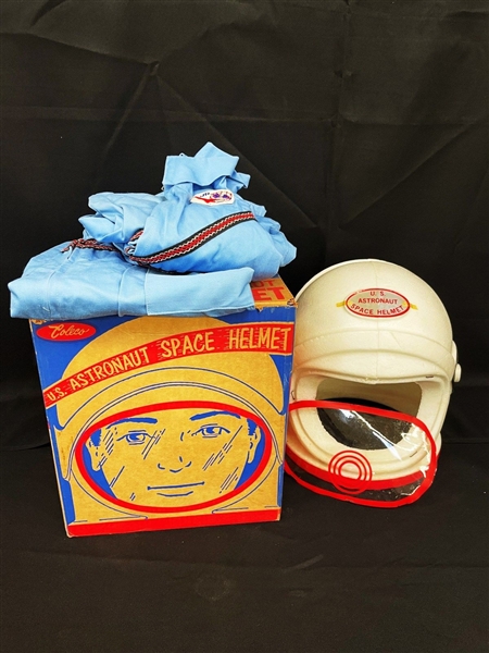 1950s Coleco Astronaut Space Helmet and Suits Original Box