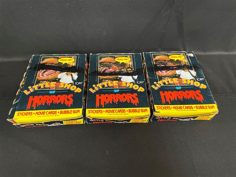 (3) Boxes 1986 Little Shop of Horrors Non Sport Trading Cards