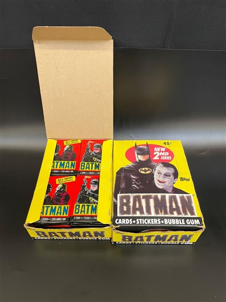 (2) Boxes Topps Batman Second Series Non-Sport Trading Cards