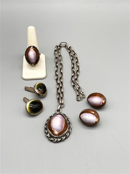 Sterling Silver and Cowrie Shell Jewelry Group