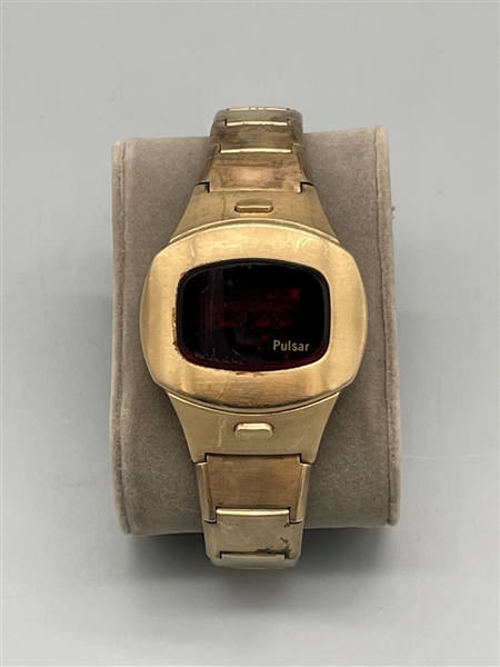 Pulsar 10k Gold Filled Time Computer Wrist Watch