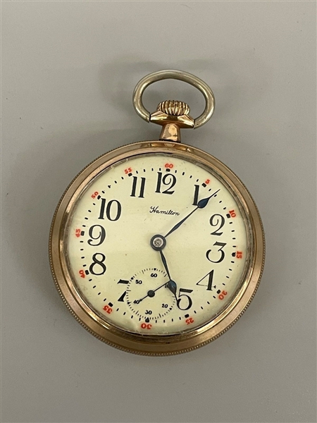 1911 Hamilton 21 Jewel Gold Filled Pocket Watch