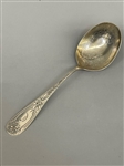 Frank W. Smith Silver Co. Sterling Silver Etched Serving Spoon