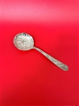 Kirk and Son Repousse Large Round Berry Serving Spoon With Fluted Bowl