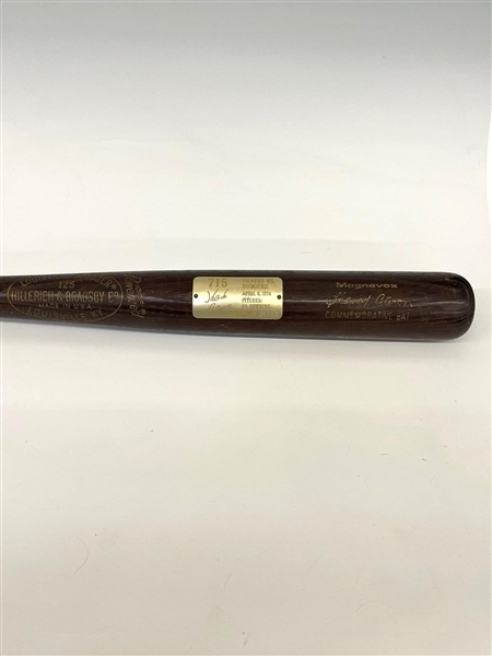 1974 Hank Aaron 715th Home Run Limited Edition Magnavox Baseball Bat
