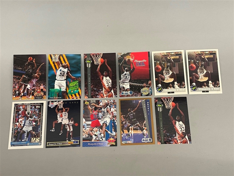 (11) Shaquille ONeal Basketball Trading Cards