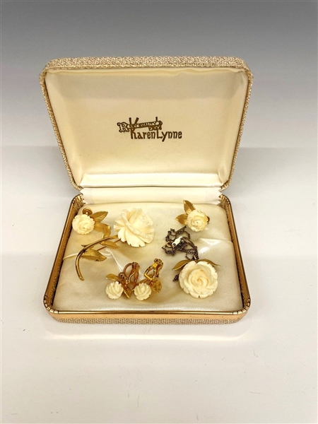 1968 12k Gold Filled Karen Lynne Jewelry Suite in Original Box