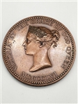 Queen Victoria 55mm Bronze Medal For Success in Art