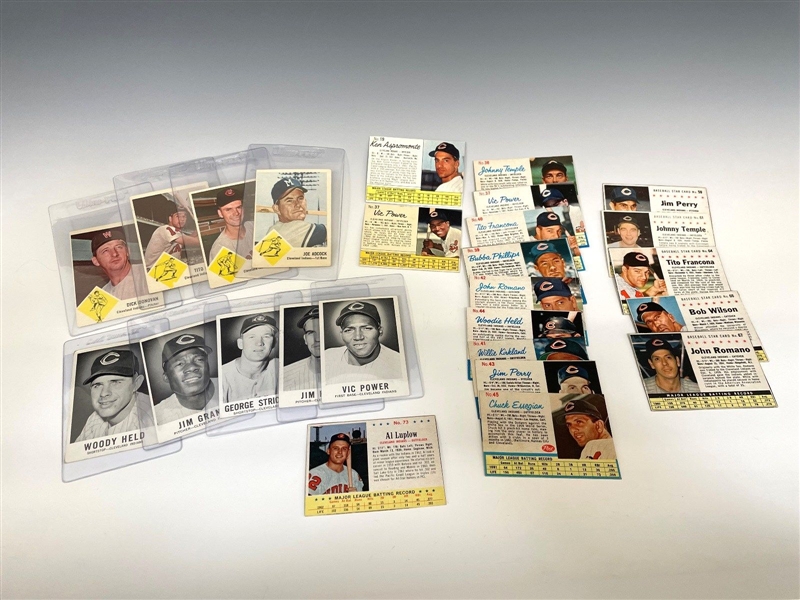 Group of 1960s Cleveland Indians Baseball Cards