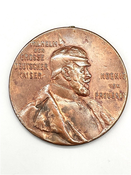1897 Germany Prussia Bronze Medal Wilhelm Der Grosse Deutscher Von Preussen