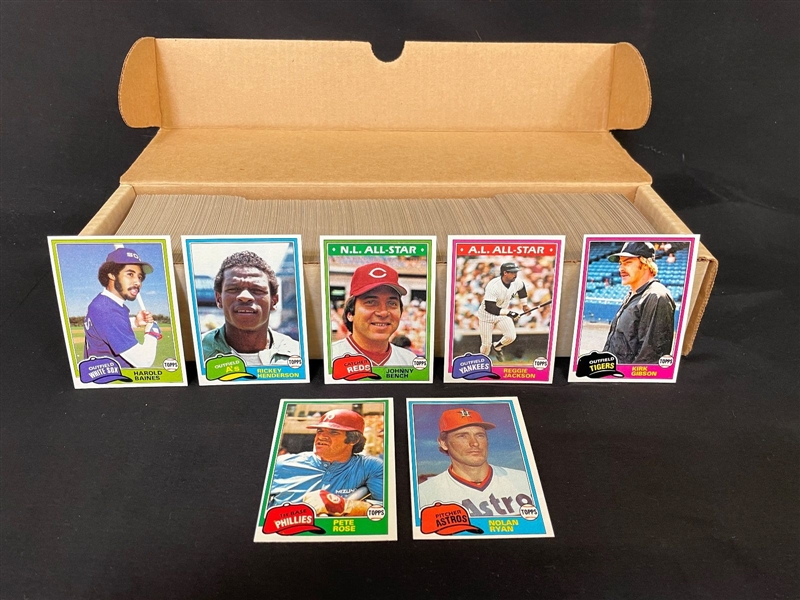 1981 Topps Baseball Card Complete Set NM-M Condition