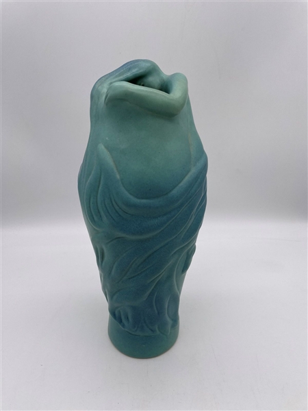 Van Briggle Lorelei Figuritive Female Blue Vase