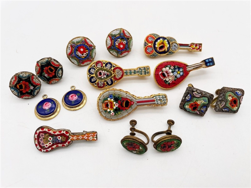 Group of Italian Micro Mosaic Jewelry