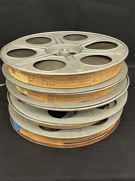 (5) 35mm Film Reels "Carry on Admiral" 1957 Comedy Cinema Movie Reels