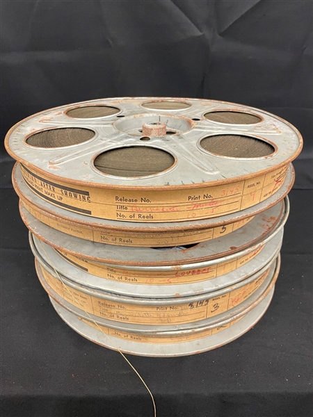 (5) 35mm Film Reels "Bernadette Lourdes" 1943 Cinema Movie Reels