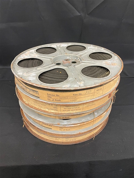(5) 35mm Film Reels "Claudelle Inglish" 1961 Cinema Movie Reels