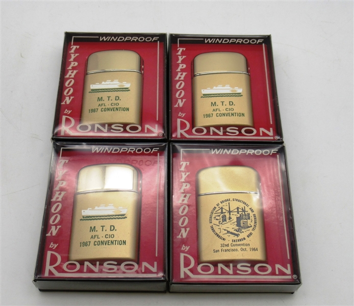1960s Typhoon Lighters by Ronson