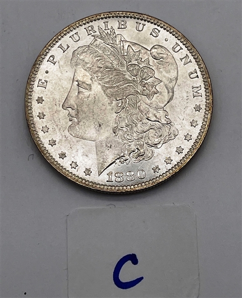 1880-P Morgan Silver Dollar (C)
