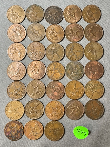 (33) Philippines One Centavo Coins (#449)