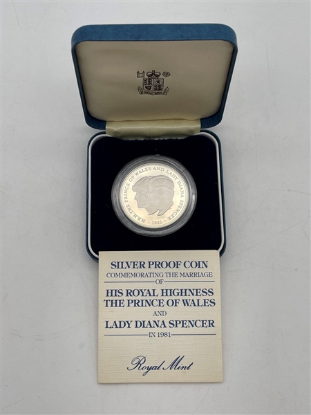 1981 Silver Proof Diana and Charles Commemorative of Marriage (#493)